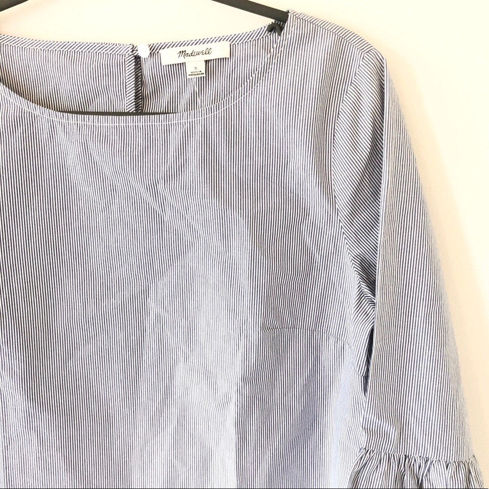 Madewell Striped Bell-Sleeve Top - Picture 5 of 6
